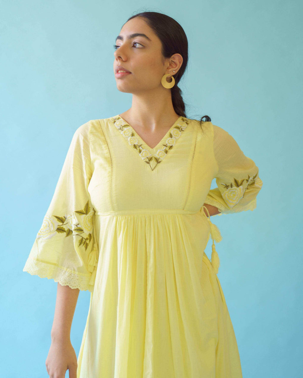 OLIVIA DRESS - Buttercup yellow - Monk & Mei