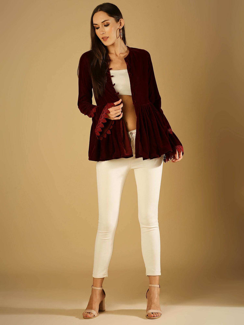 Taj-Jacket - Maroon - Monk & Mei