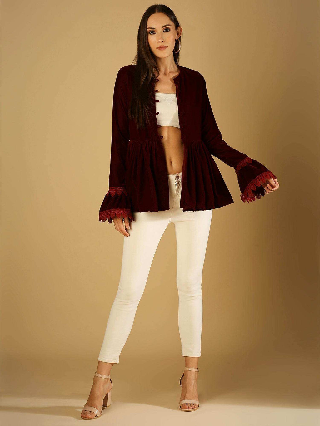 Taj-Jacket - Maroon - Monk & Mei