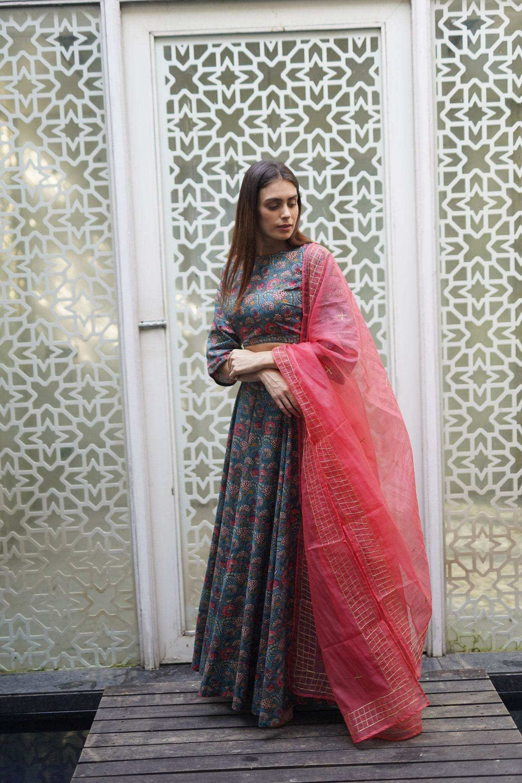 AASMA LEHENGA CHOLI DUPATTA - Monk & Mei