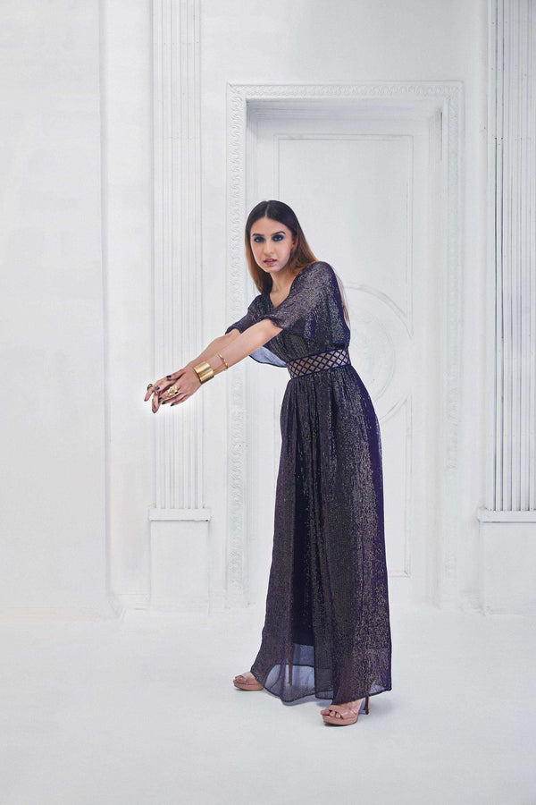 Christina Jumpsuit & Belt- Blue