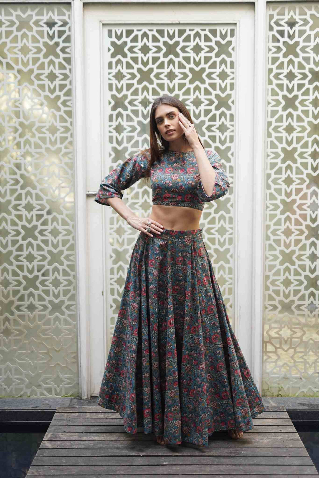 AASMA LEHENGA CHOLI DUPATTA - Monk & Mei