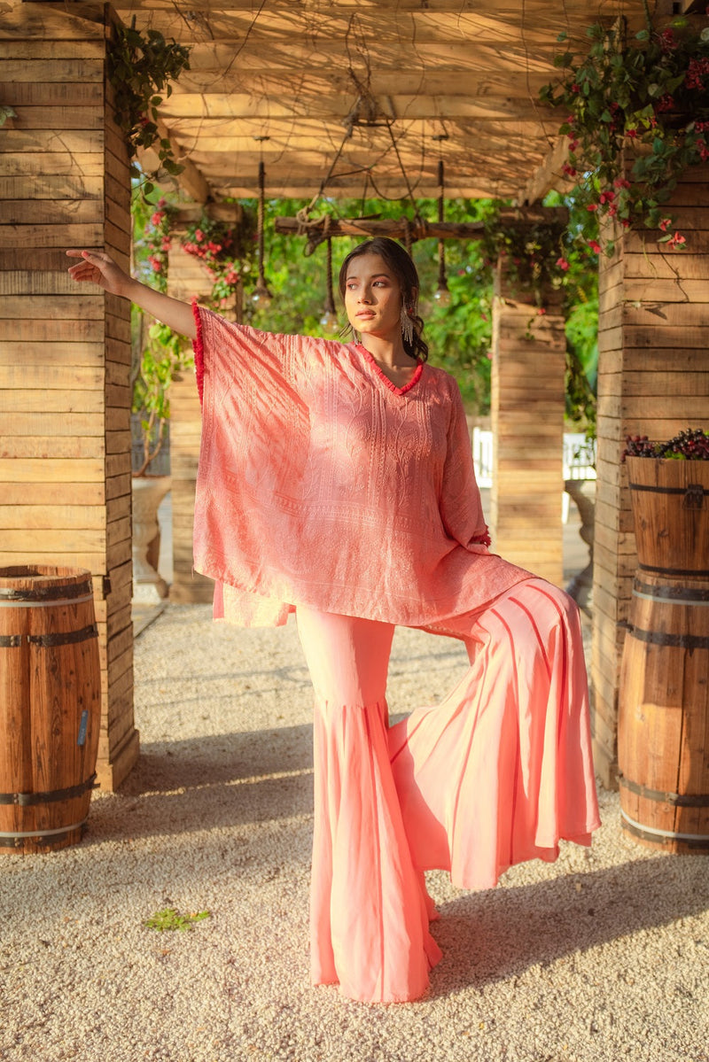 Suraiya Chikankari Kaftan