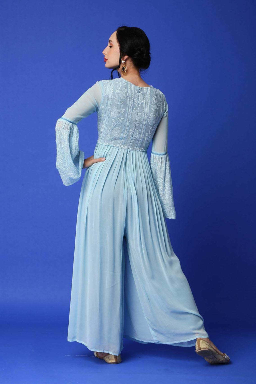 Salma Chikankari Jumpsuit - Monk & Mei