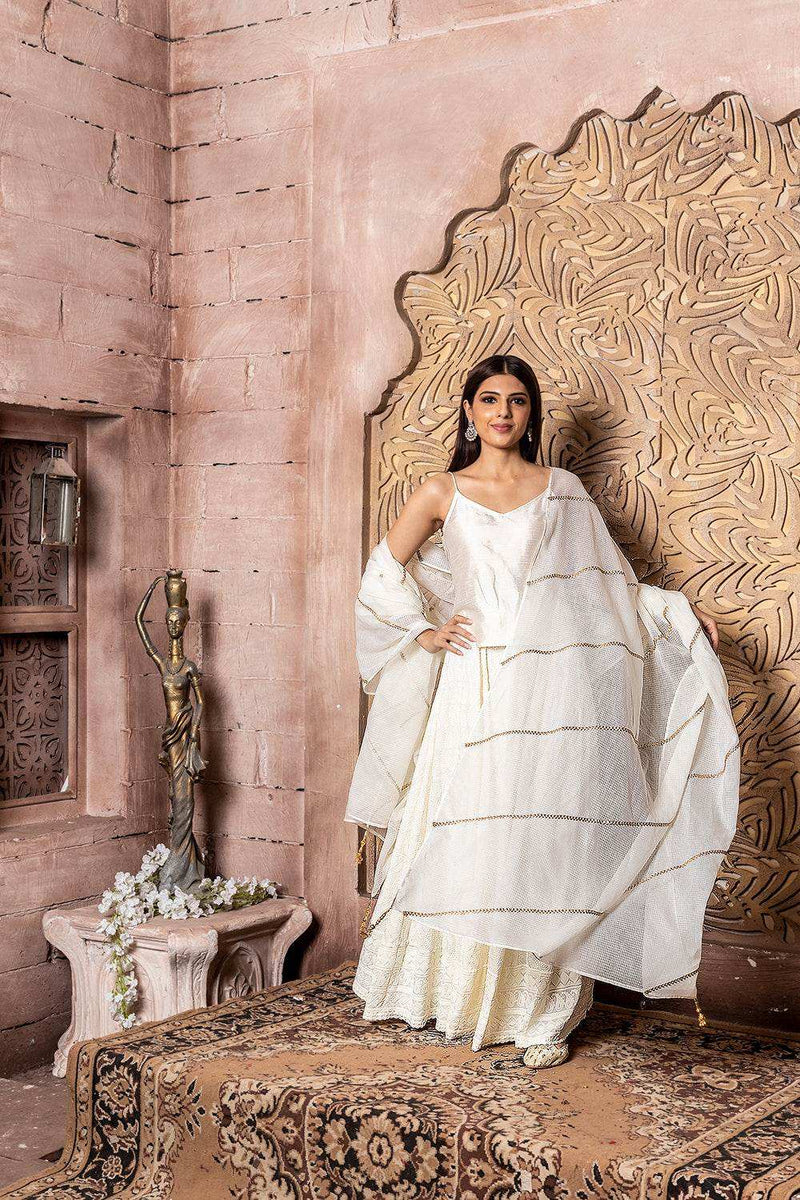 Shuddhi- top with lehenga & dupatta