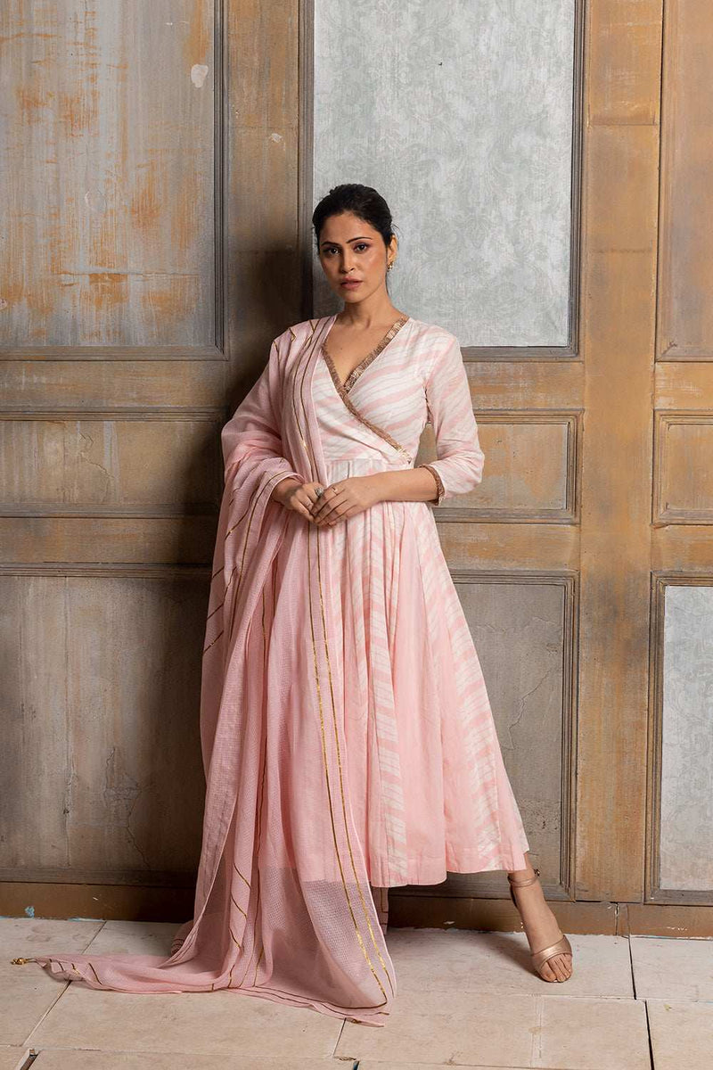 Kimaya-Cotton dress with dupatta