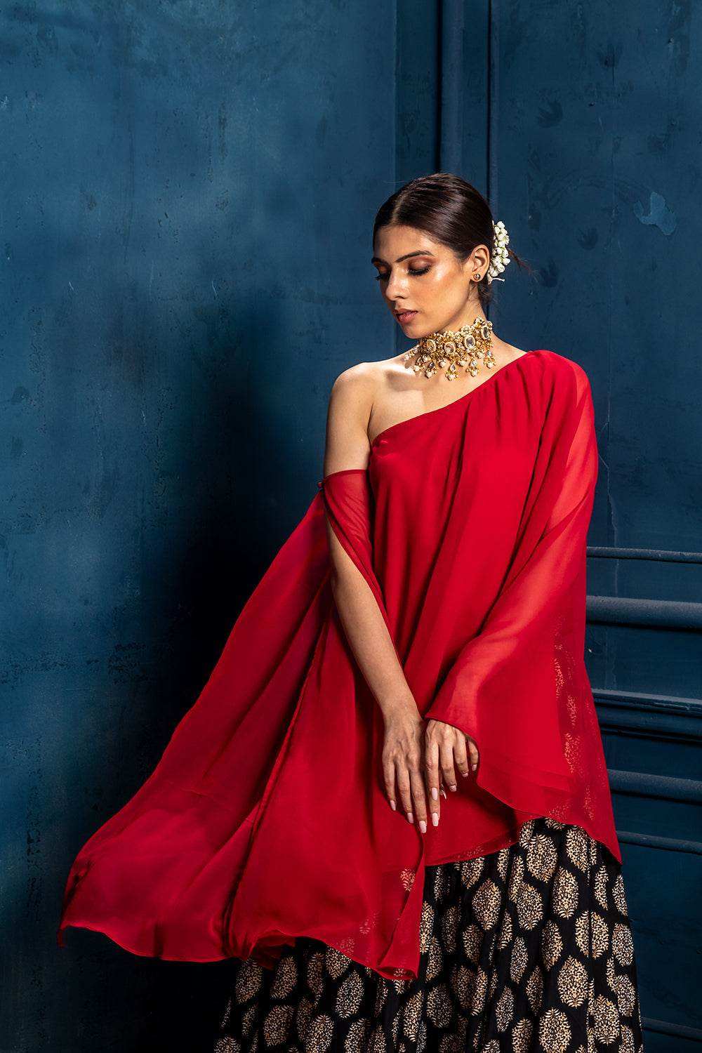 Raagini- Top & Lehenga - Monk & Mei