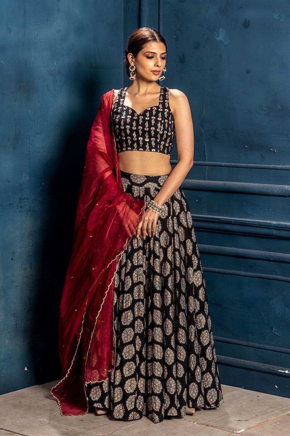 Padmini Lehenga Choli Dupatta - Monk & Mei