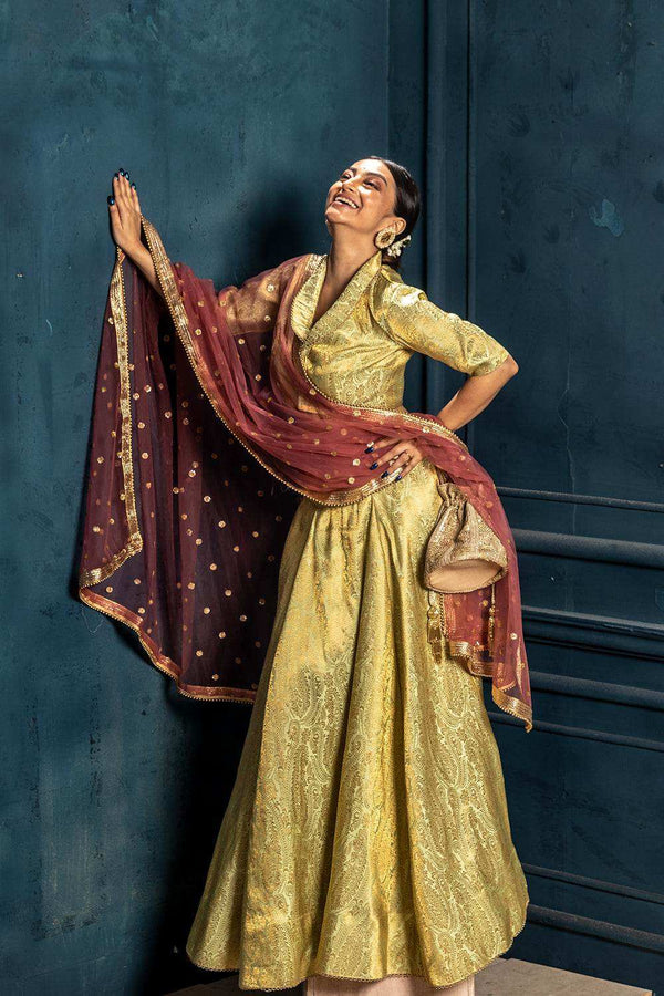 Festive Sequined Rose Pink Net Dupatta