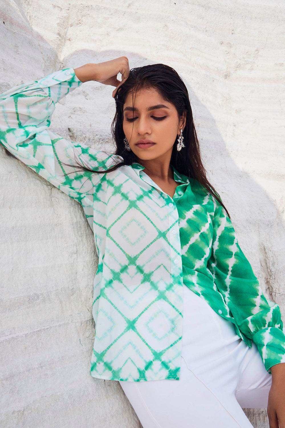MARIAH TOP & PANT SET - Green - Monk & Mei