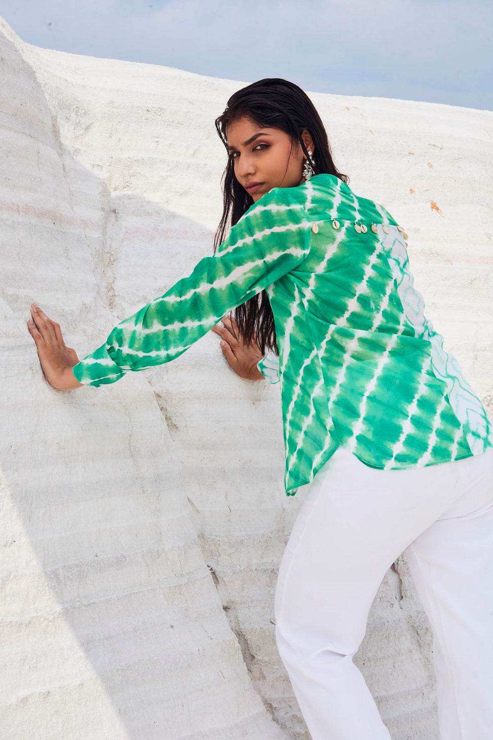 MARIAH TOP & PANT SET - Green - Monk & Mei