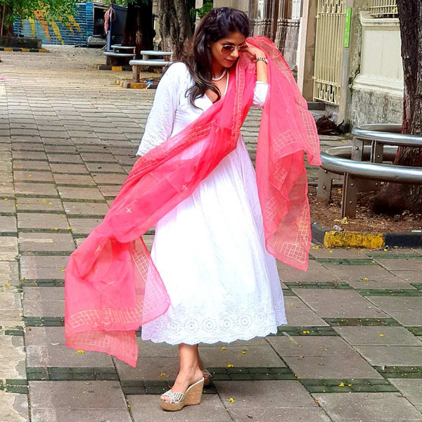 Aasma Zari Embroidered Dupatta