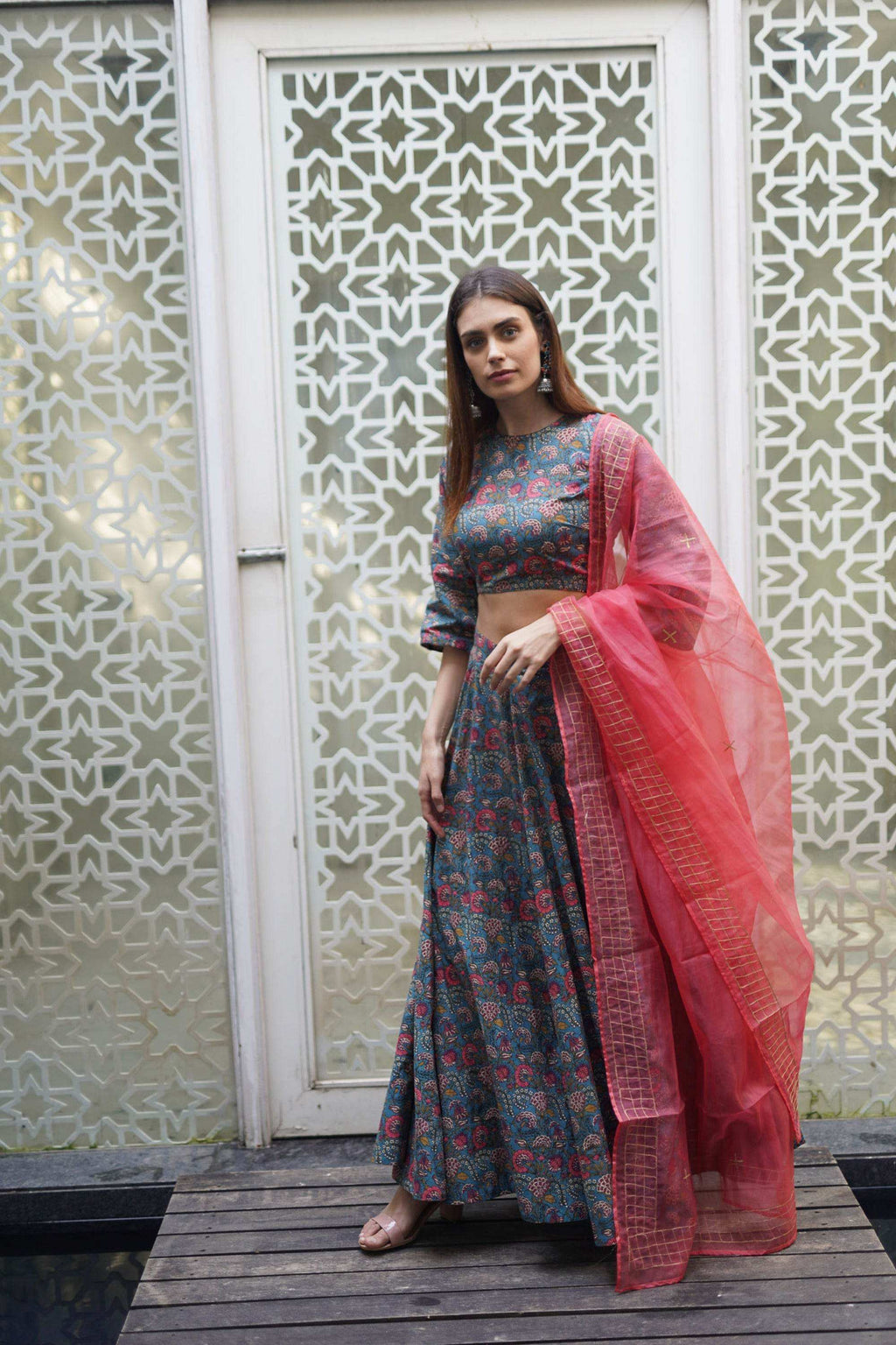 AASMA LEHENGA CHOLI DUPATTA - Monk & Mei