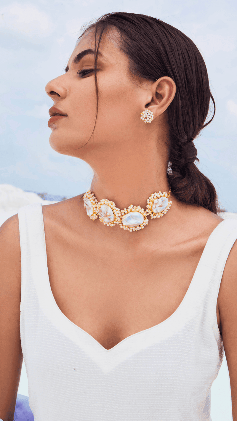ALYSSA - SEQUINS KURTA - White