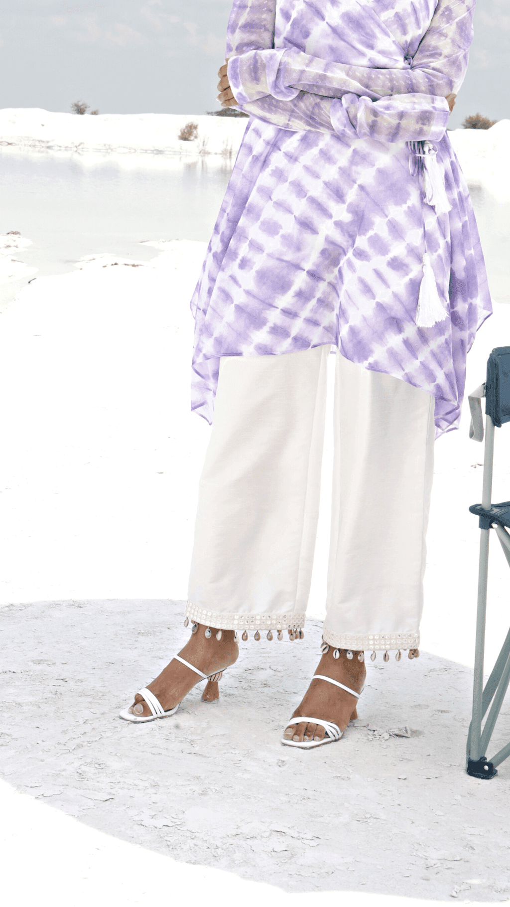 ZAARYA PANT - WHITE - Monk & Mei