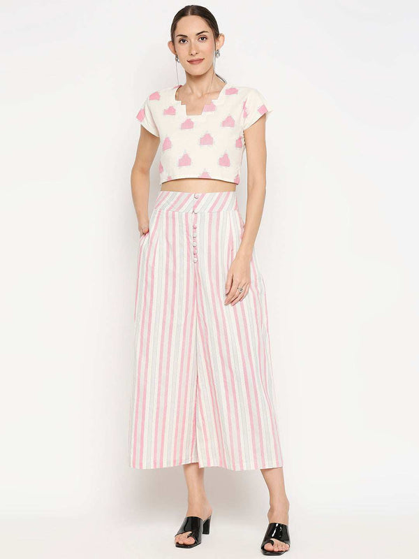 OPALINA- BLOCKPRINT CO-ORD SET (with scarf)