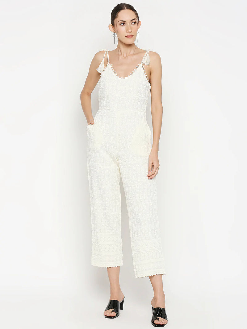 AIKO EMBROIDERED JUMPSUIT