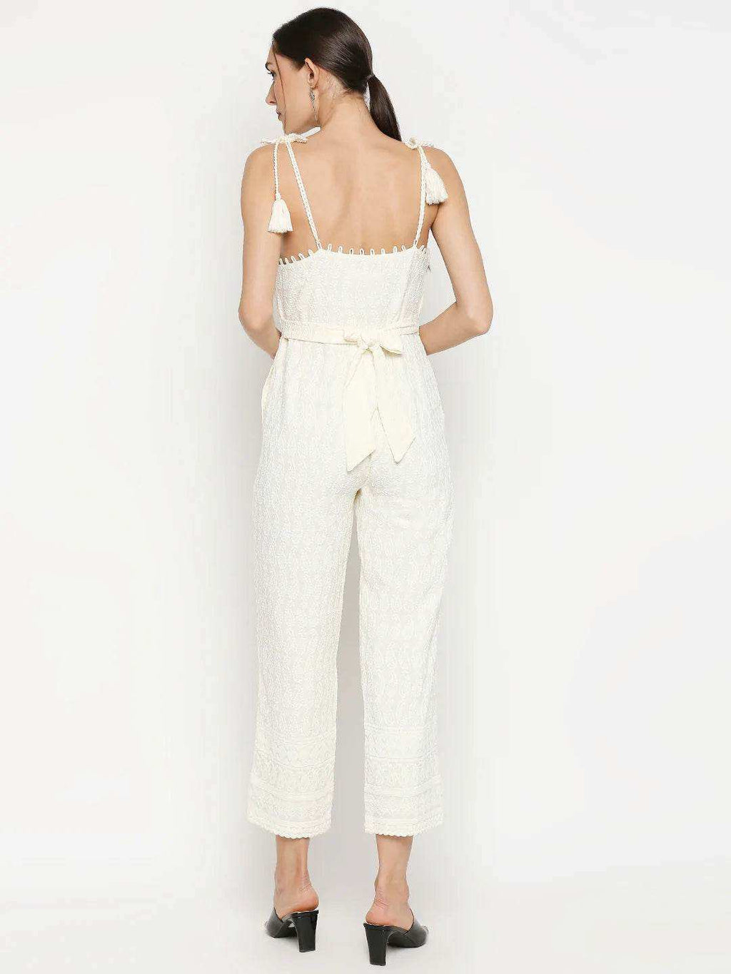 AIKO EMBROIDERED JUMPSUIT - Monk & Mei