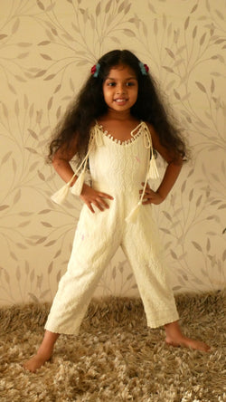 Aiko Embroidered Jumpsuit - Girls