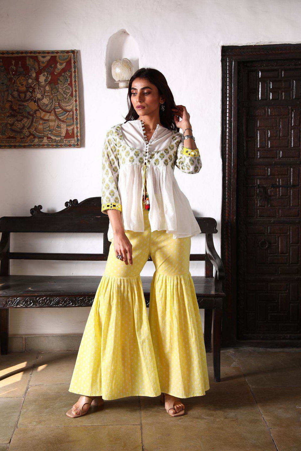 NAAZ Kurti +Sharara - Monk & Mei