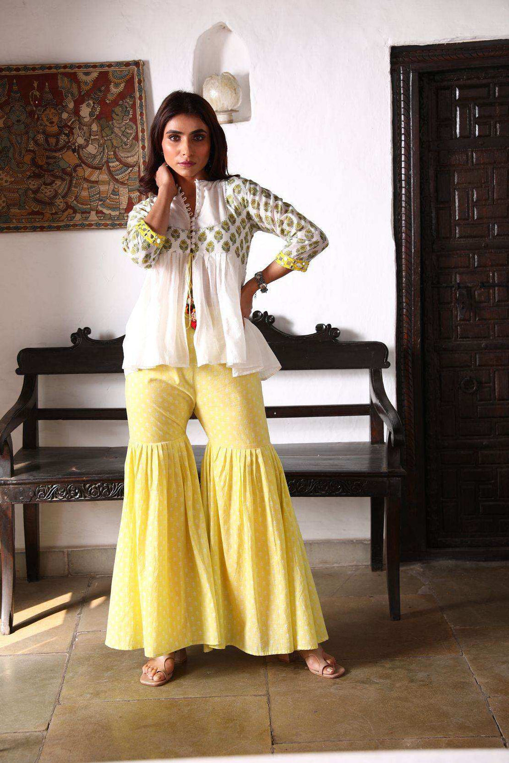 NAAZ Kurti +Sharara - Monk & Mei