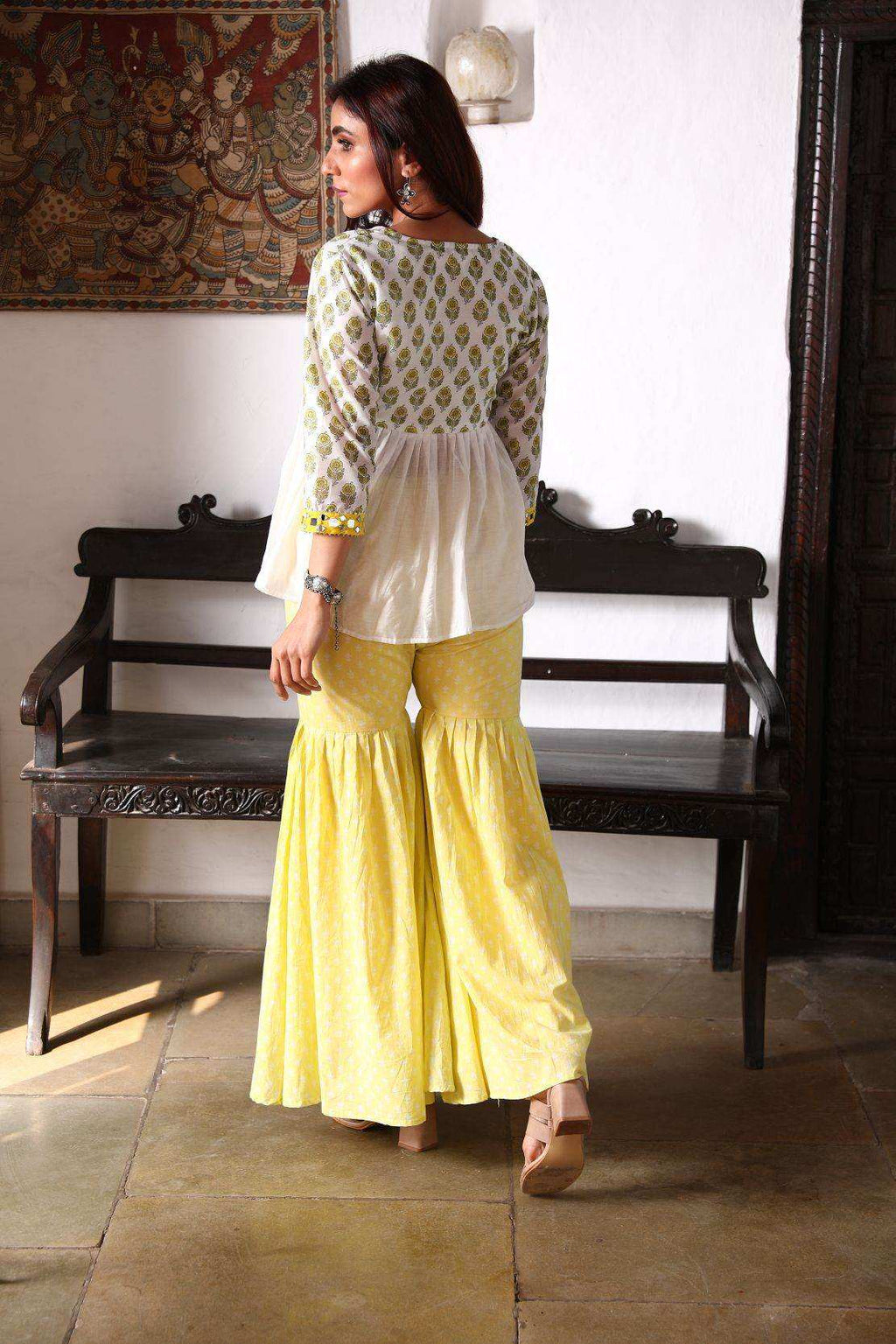 NAAZ Kurti +Sharara - Monk & Mei
