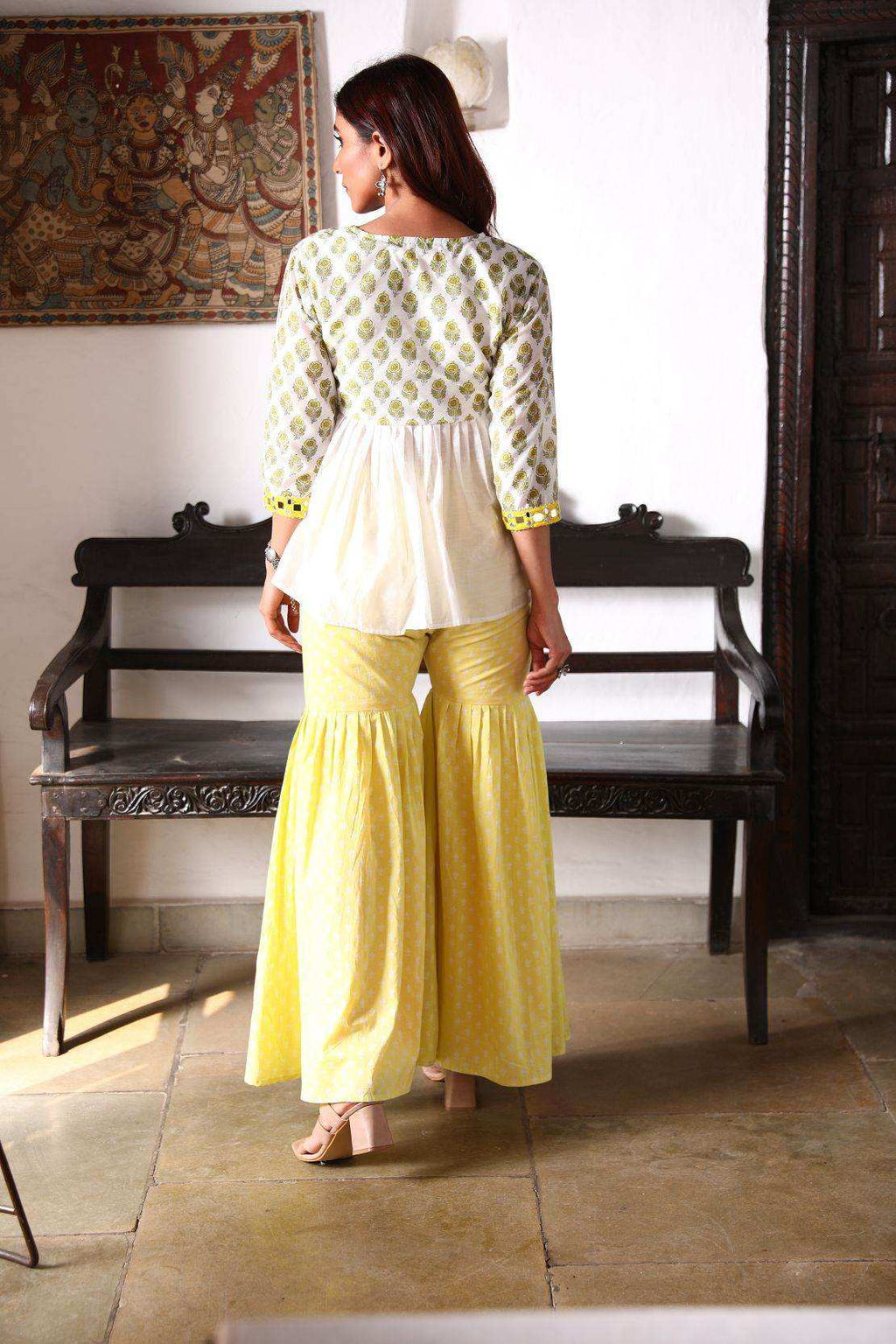 NAAZ Kurti +Sharara - Monk & Mei