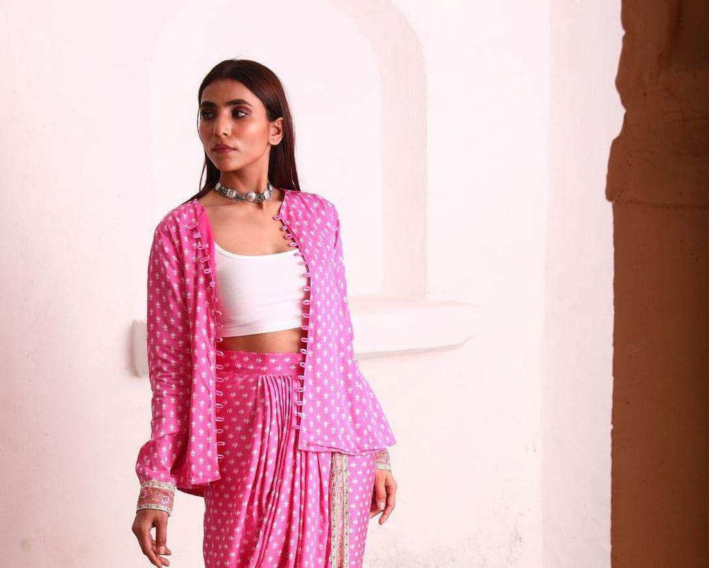 Uff Designer Jacket - Pink - Monk & Mei