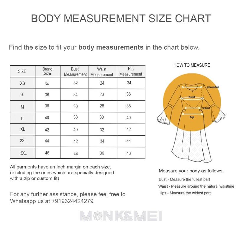 Lehenga Size Chart – Breatheenmoda