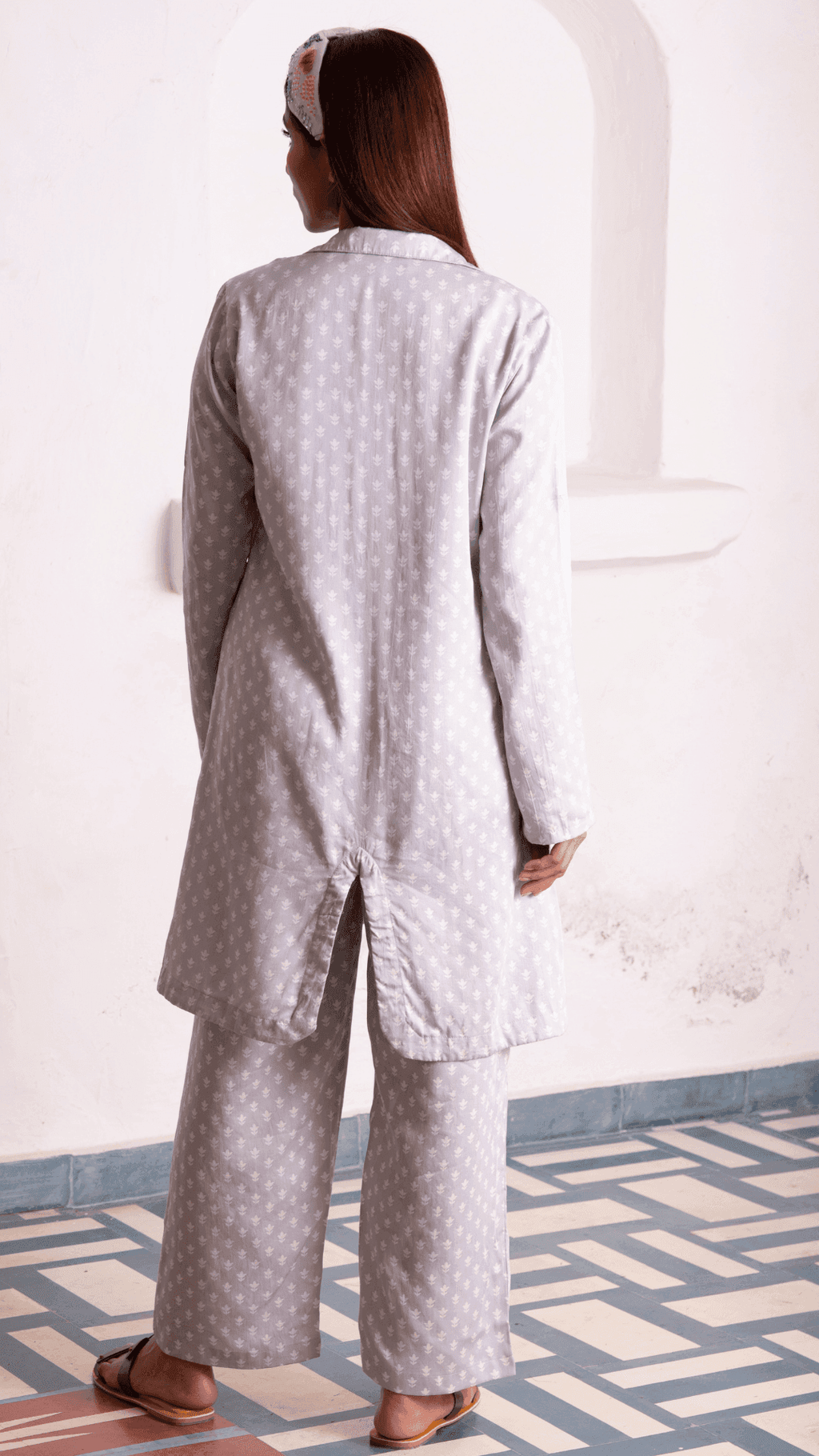 Ziva Pant Suit - Grey - Monk & Mei